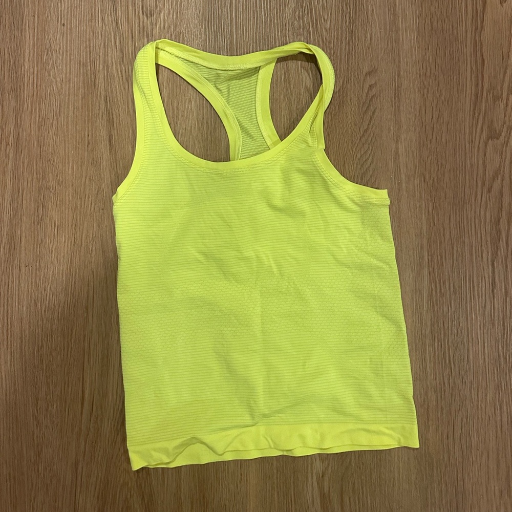 lululemon athletica Yellow Tank Top